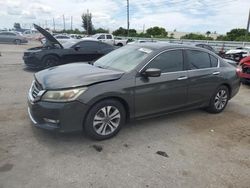 Salvage cars for sale at Miami, FL auction: 2015 Honda Accord LX