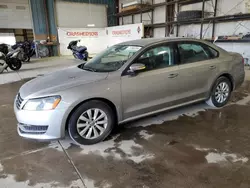 Volkswagen Passat S salvage cars for sale: 2014 Volkswagen Passat S