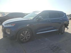 Salvage cars for sale at Grand Prairie, TX auction: 2019 Hyundai Santa FE Limited