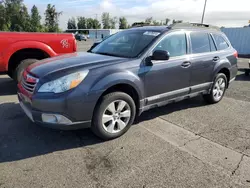 Salvage cars for sale at Portland, OR auction: 2012 Subaru Outback 2.5I Limited