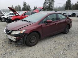 Salvage cars for sale at Graham, WA auction: 2014 Honda Civic LX