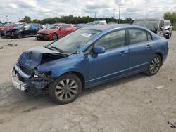 Salvage cars for sale at Indianapolis, IN auction: 2009 Honda Civic EX