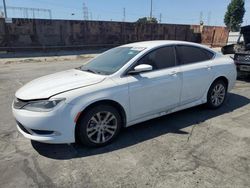 Salvage cars for sale at Wilmington, CA auction: 2015 Chrysler 200 Limited