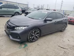 Salvage cars for sale at Haslet, TX auction: 2018 Honda Civic SI