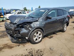 Salvage cars for sale at Woodhaven, MI auction: 2015 Ford Escape SE