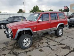 Salvage cars for sale at Littleton, CO auction: 1991 Jeep Cherokee Laredo