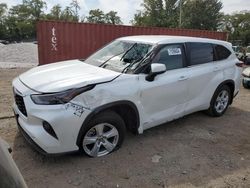 Salvage cars for sale at Baltimore, MD auction: 2023 Toyota Highlander Hybrid LE