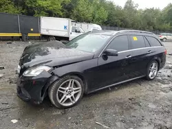 Salvage cars for sale at Waldorf, MD auction: 2015 Mercedes-Benz E 350 4matic Wagon