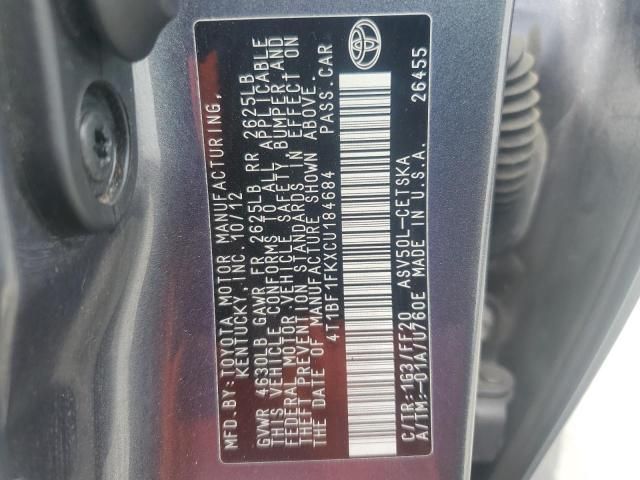 2012 Toyota Camry Base