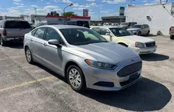 Salvage cars for sale at Kansas City, KS auction: 2014 Ford Fusion S