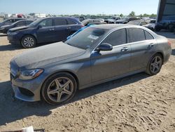 Salvage cars for sale at Houston, TX auction: 2017 Mercedes-Benz C 300 4matic