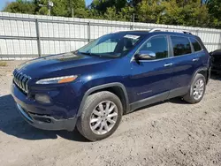 Salvage cars for sale at Hurricane, WV auction: 2016 Jeep Cherokee Limited