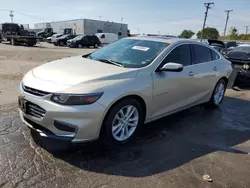 Salvage cars for sale at Chicago Heights, IL auction: 2016 Chevrolet Malibu LT