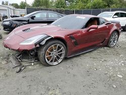 Chevrolet salvage cars for sale: 2019 Chevrolet Corvette Grand Sport 2LT