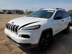 Salvage cars for sale at Elgin, IL auction: 2016 Jeep Cherokee Sport