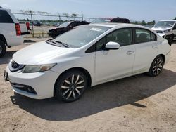 Salvage cars for sale at Houston, TX auction: 2015 Honda Civic EXL