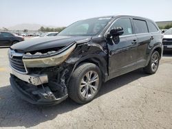 Salvage cars for sale at Las Vegas, NV auction: 2015 Toyota Highlander XLE