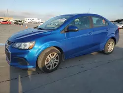 Salvage cars for sale at Grand Prairie, TX auction: 2018 Chevrolet Sonic LS