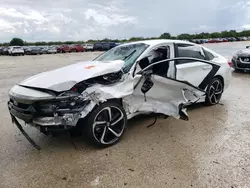 Salvage cars for sale at San Antonio, TX auction: 2022 Honda Accord Sport SE