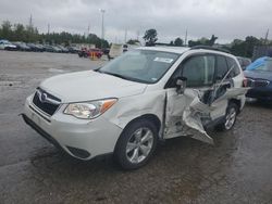 Salvage cars for sale at Bridgeton, MO auction: 2015 Subaru Forester 2.5I Premium