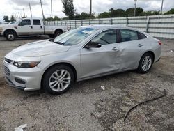 Chevrolet salvage cars for sale: 2016 Chevrolet Malibu LT