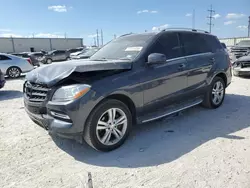 Salvage cars for sale at Haslet, TX auction: 2015 Mercedes-Benz ML 350 4matic