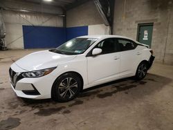 Salvage cars for sale at Chalfont, PA auction: 2021 Nissan Sentra SV