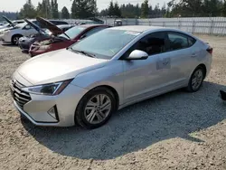 Salvage cars for sale from Copart Graham, WA: 2019 Hyundai Elantra SEL