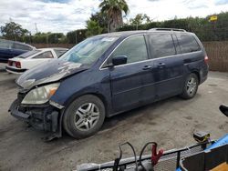 Salvage cars for sale from Copart San Martin, CA: 2006 Honda Odyssey EX