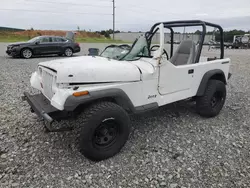 Salvage cars for sale from Copart Tifton, GA: 1990 Jeep Wrangler / YJ S