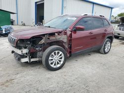 Salvage cars for sale at Tulsa, OK auction: 2021 Jeep Cherokee Latitude