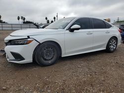 Salvage cars for sale from Copart Mercedes, TX: 2022 Honda Civic LX