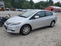 Salvage cars for sale at Mendon, MA auction: 2010 Honda Insight LX