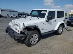 Jeep Wrangler Sahara salvage cars for sale: 2012 Jeep Wrangler Sahara