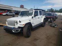 Jeep salvage cars for sale: 2022 Jeep Wrangler Unlimited Sahara 4XE