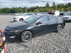 Salvage cars for sale at Windham, ME auction: 2019 Chevrolet Malibu RS