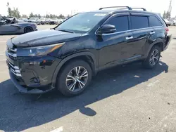 Salvage cars for sale at auction: 2018 Toyota Highlander LE