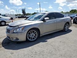 Salvage cars for sale at Miami, FL auction: 2011 Nissan Maxima S