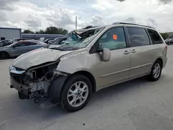 Toyota salvage cars for sale: 2006 Toyota Sienna XLE