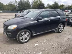 Salvage cars for sale at Madisonville, TN auction: 2015 Mercedes-Benz ML 350