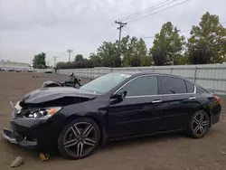 Salvage cars for sale at New Britain, CT auction: 2016 Honda Accord EXL