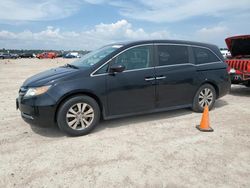 Salvage cars for sale at Houston, TX auction: 2015 Honda Odyssey EXL