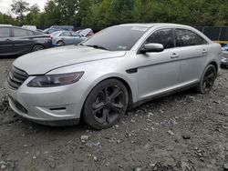 Salvage cars for sale at Waldorf, MD auction: 2010 Ford Taurus SHO