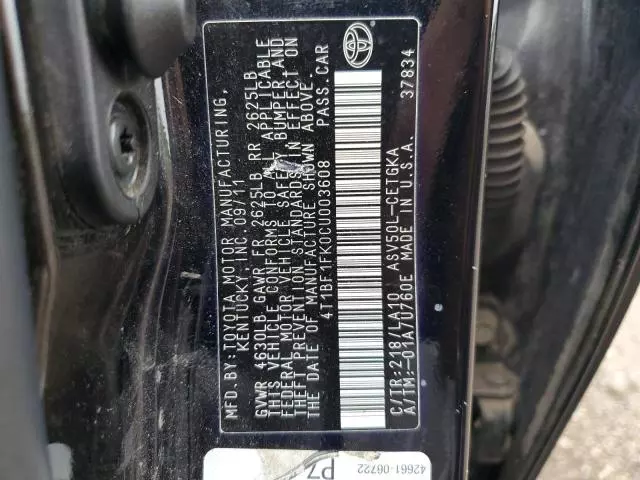 2012 Toyota Camry Base