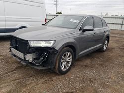 Salvage cars for sale at Elgin, IL auction: 2017 Audi Q7 Premium Plus