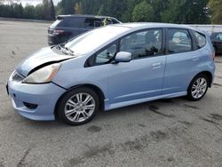 Salvage cars for sale at Arlington, WA auction: 2010 Honda FIT Sport