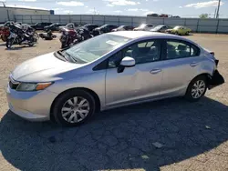 Salvage cars for sale at Chatham, VA auction: 2012 Honda Civic LX