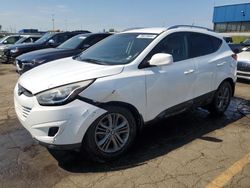 Salvage cars for sale at Woodhaven, MI auction: 2014 Hyundai Tucson GLS