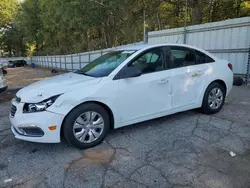 Chevrolet salvage cars for sale: 2015 Chevrolet Cruze LS