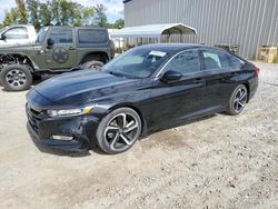 Salvage cars for sale at Spartanburg, SC auction: 2018 Honda Accord Sport